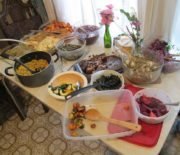 What we ate for vegan Thanksgiving.